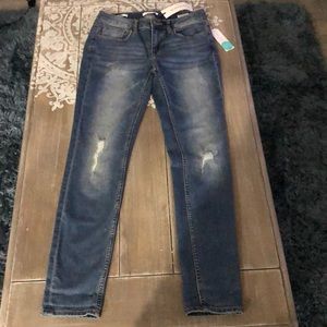 Vigoss- Elaine Girlfriend Distressed Jean Indigo- Size 4